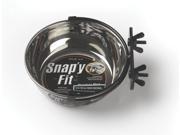 Midwest Container Snap Y Fit Dog Bowl Stainless Steel 20 Ounce 40 20