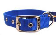 Hamilton Pet Company Double Thick Nylon Dog Collar Blue 1 X 26 DD 26BL