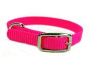 Hamilton Pet Company Single Thick Nylon Dog Collar Hot Pink 3 8 X 10 STE 10HP