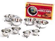 Ethical Pet Stainless Steel Double Diner Stainless Steel 2 Quart 6316