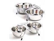 Ethical Pet Stainless Steel Double Diner Stainless Steel 1 Pint 6357 3196