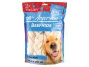 Pet Factory 100% American Beefhide Braided Sticks Dog Chew 6 Pack 78105