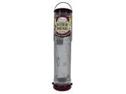 Quick Clean Nyjer Mesh Tube Bird Feeder Color Berry Size 1.25qt capacity