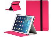 SUPCASE New Apple iPad Air iPad 5 5th Generation Slim Hard Shell Leather Case Deep Pink Multi Angle Viewing Business Card Holder Not Compatible with iPad 1