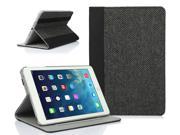 SUPCASE New Apple iPad Mini with Retina Display 2nd Generation Slim Hard Shell Premium Textile Leather Case Black Support Auto Wake Sleep Smart Cover Func