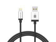 Lightning Cable SUPCASE 3 Feet 0.9m Apple MFI Certified Lightning to USB Heavy Duty Premium Cable Black