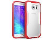 Galaxy S6 Case SUPCASE Unicorn Beetle Series Premium Hybrid Protective Clear Case for Samsung Galaxy S6 2015 release Retail Package Frost Clear Red