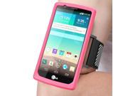 LG G4 Armband SUPCASE Easy Fitting Sport Running Armband with Premium Flexible Case Combo for LG G4 2015 Release Pink