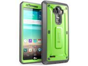 LG G4 Case SUPCASE Full body Rugged Holster Case with Built in Screen Protector for LG G4 2015 Release Unicorn Beetle PRO Series Retail Package Green Gray