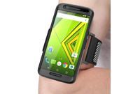 Moto X Play Armband SUPCASE Easy Fitting Sport Running Armband Case for Motorola Moto Droid Turbo X Play 2015 Release with Premium Flexible Case Combo Bla