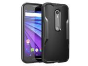 Moto G 3rd Generation Case SUPCASE Unicorn Beetle Series Premium Hybrid Protective Bumper Case for Motorola Moto G 3 Gen 2015 Release Black Black