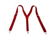 Solid Red Suspenders