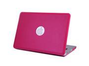 HDE MacBook Pro 13 Inch Non Retina Case Hard Shell PU Leather Cover Hot Pink Leatherette