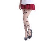 Women s Fun Pattern Printed Tattoo Pantyhose Stockings Bats