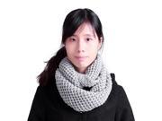 Womens Knit Warm Winter Crochet Infinity Circle Cowl Scarf Shawl Gray