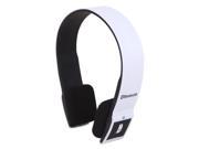 Slim Wireless Bluetooth Stereo Headphones w USB 2.0 Bluetooth Dongle Adapter White