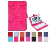 HDE Universal Cartoon Print Leather Folding Folio Case for 7 Tablets with USB Keyboard