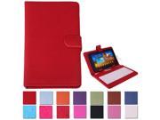 HDE Universal Leather Folding Folio Case for 7 Tablets with USB Keyboard
