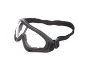 Outdoor Winter Sport Black Frame Snow Goggles Clear