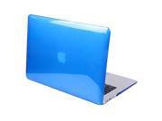 HDE Glossy Hard Shell Clip Snap on Case for MacBook Air 13 Fits Model A1369 A1466 Blue