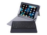 HDE iPad 2 3 4 Tablet Case Rotating Folding Leather Folio Stand Cover w Removable Bluetooth Keyboard for iPad 2 3 4 Tablet Black