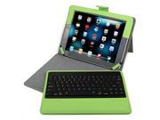 HDE iPad 2 3 4 Tablet Case Rotating Folding Leather Folio Stand Cover w Removable Bluetooth Keyboard for iPad 2 3 4 Tablet Green