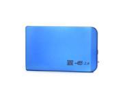 HDE High Speed USB 2.0 Sleek Aluminum 2.5 SATA External Hard Drive Disk Enclosure Case Tool Free HDD Caddy Blue