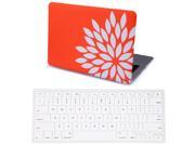 HDE MacBook Pro 15 Retina Case Hard Shell Cover Designer Pattern Keyboard Skin For Mac 15.4 No CD Drive Model A1398 Flower Petals Coral