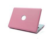 HDE MacBook Pro 13 Inch Non Retina Case Hard Shell PU Leather Cover Pink Leatherette