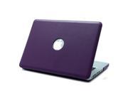 HDE MacBook Pro 13 Inch Non Retina Case Hard Shell PU Leather Cover Purple Leatherette