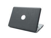 HDE MacBook Pro 13 Inch Non Retina Case Hard Shell PU Leather Cover Gray Leatherette