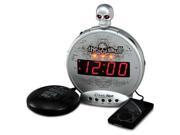 Sonic Alert Boom The Skull Alarm Clock with Bone Crusher Bed Shaker SA SBS550bc