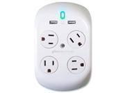 360 Electrical Revolve Surge Protector with USB Chargers 36037