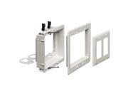 Arlington Recessed Low Voltage Mounting Bracket 2 Gang White LVU2W