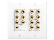 On Q Legrand 7.1 Surround Sound Home Theater Wallplate WP9009 WH V1