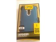 LG G3 Otterbox Defender Blue Chill White Case Shell Holster 77 44298