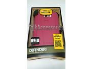 LG G3 Otterbox Defender Papaya Magenta Pink White Case Shell Holster 77 44296