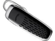 New OEM Original Plantronics M25 Bluetooth Headset in Silver Black with Ear Clips and Wall Charger In Bulk Packaging