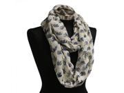 White Elephant Light Weight Infinity Wrap Cowl Women Scarf Circle Loop Scarves