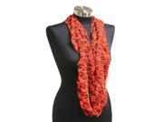 Red Leopard Light Weight Infinity Wrap Cowl Women Scarf Circle Loop Scarves