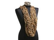 Brown Leopard Light Weight Infinity Wrap Cowl Women Scarf Circle Loop Scarves