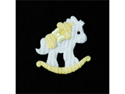 Baby Horse Cloth Favor For Baby Shower Decoration Ideas Color Yellow w White