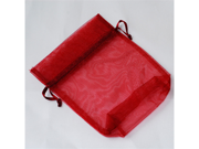 12pcs Organza Organza Favor or Gift Pouches 4 inches x 5 inches Color Burgandy