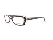 BEBE Eyeglasses BB5033 001 Black Crystal 51MM