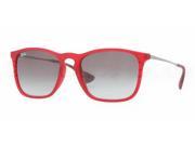 RAY BAN Sunglasses RB 4187 898 11 Trasparent Red 54MM