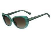 VALENTINO Sunglasses V644S 445 Striped Aqua 54MM