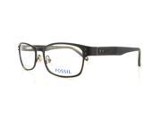 FOSSIL Eyeglasses SHELDON 0RX1 Black Satin 53MM