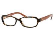 FOSSIL Eyeglasses ELYSSA 0FW6 Havana Burnt Copper 51MM