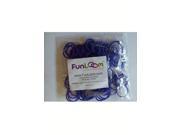 FunLoom 100 Pc Rubber Bands Refills with Super C clips Purple