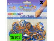 Rubbzy 100 pc Tie Dye Rubber Bands w 4 Connectors 791